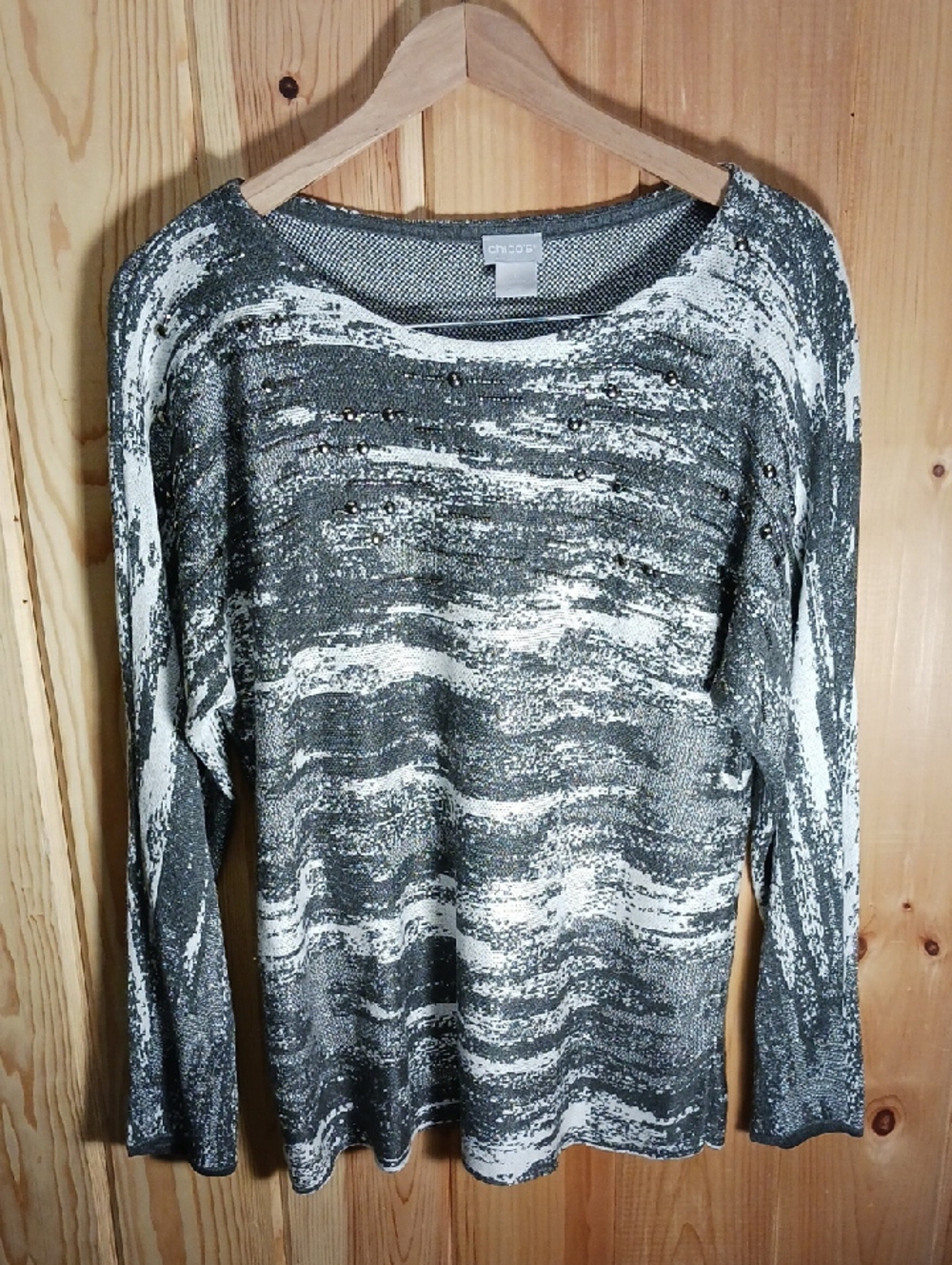 Chico's Beaded Sweater